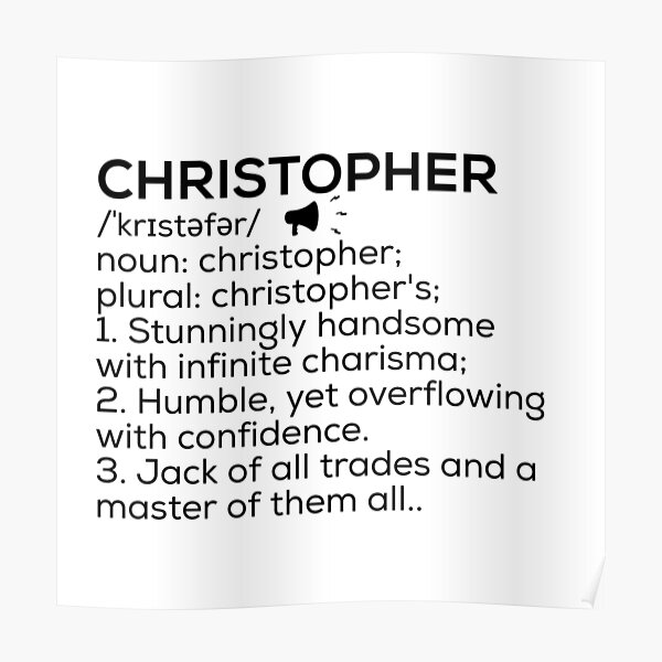 Christopher Happy Birthday Posters For Sale Redbubble