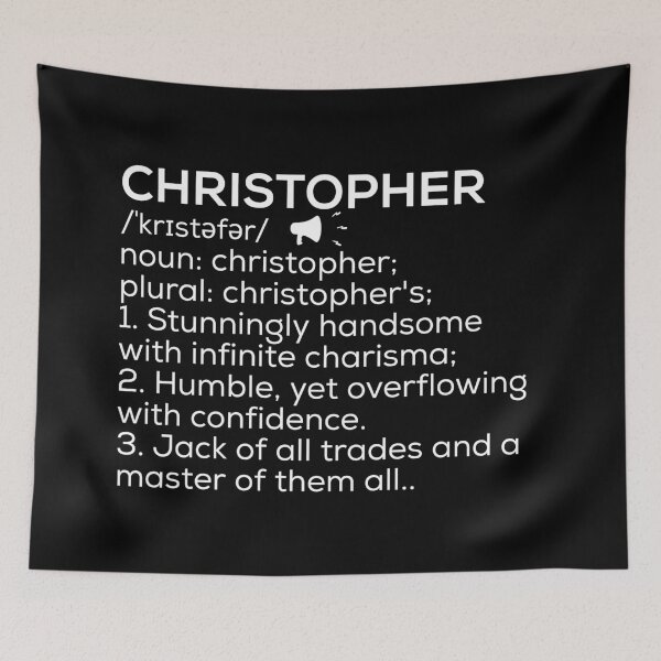 Item preview, Christopher Name Definition designed and sold by Teelogic.