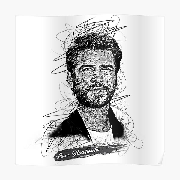 Poster Liam Hemsworth Redbubble