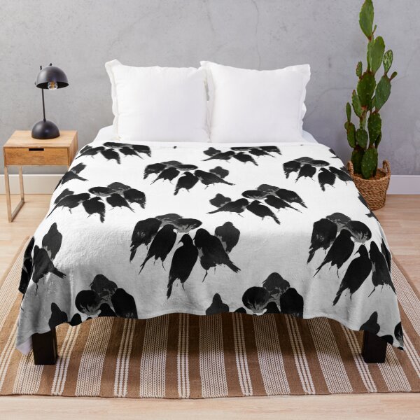 Item preview, A murder of crows raven repeating seamless pattern designed and sold by wavethreat.