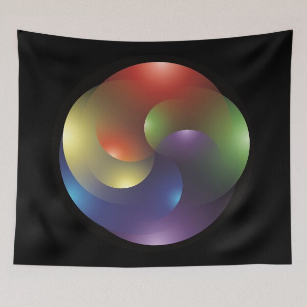 Item preview, intersecting circles and spheres of depth #10 designed and sold by Ricogfx.