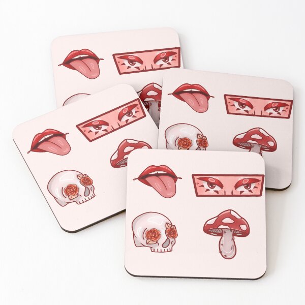 Item preview, Red based vibey drawings designed and sold by P4perpage.