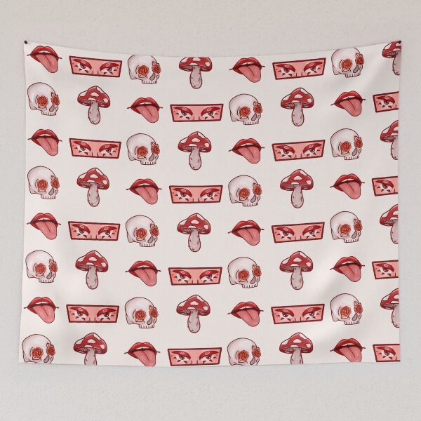Item preview, Red based vibey drawings designed and sold by P4perpage.