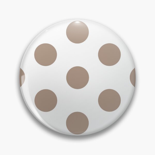 Item preview, Large WARM TAUPE and WHITE POLKA DOTS designed and sold by RachelMacht.