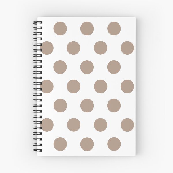 Item preview, Large WARM TAUPE and WHITE POLKA DOTS designed and sold by RachelMacht.