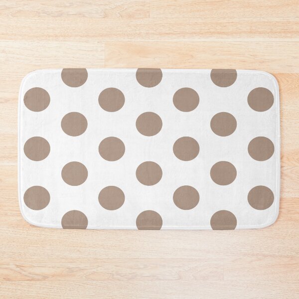 Item preview, Large WARM TAUPE and WHITE POLKA DOTS designed and sold by RachelMacht.