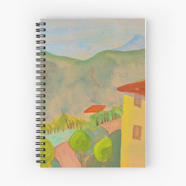 Item preview, Hermann Hesse - Ticino Landscape, House in front of Mountains (Tessiner Landschaft (Haus vor Berglandschaft) , 1920 designed and sold by HistoryRestored.