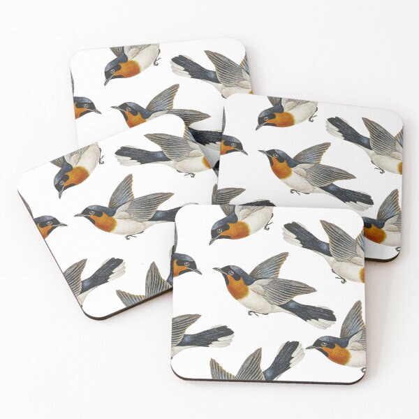Item preview, Small grey brown sparrow bird repeating seamless pattern designed and sold by wavethreat.