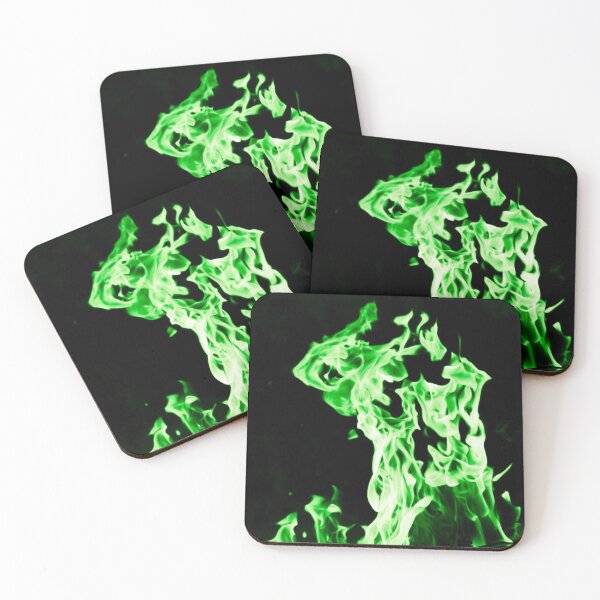 Item preview, Green Vibrant Flames designed and sold by aartidote.