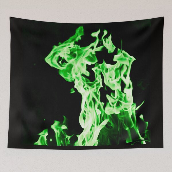 Item preview, Green Vibrant Flames designed and sold by aartidote.