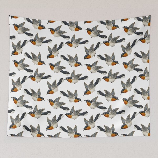 Item preview, Small grey brown sparrow bird repeating seamless pattern designed and sold by wavethreat.