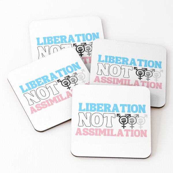 Item preview, Liberation Not Assimilation [Trans Rights] designed and sold by StabbyCat.
