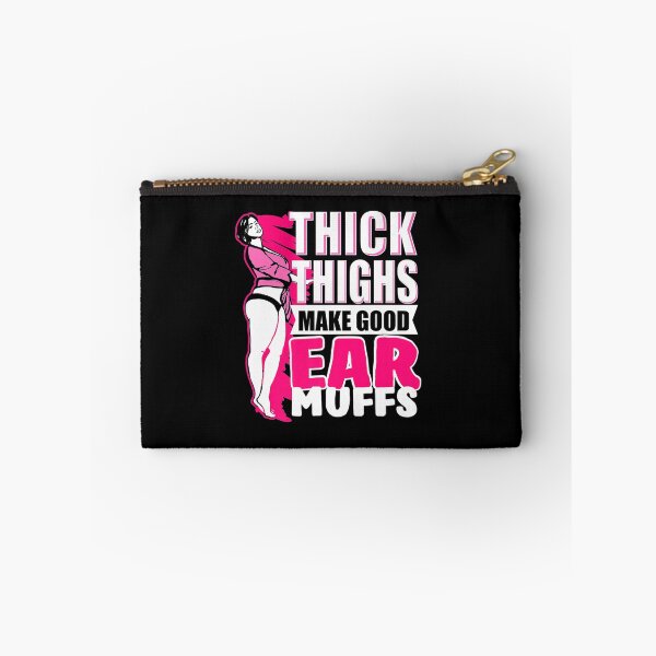 Item preview, Thick Thighs Make Good Earmuffs" Funny Curvy Girl designed and sold by wettachkath.