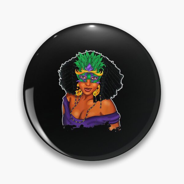 Item preview, Black Girl Magic Mardi Gras Carnival Mask Afro designed and sold by wettachkath.