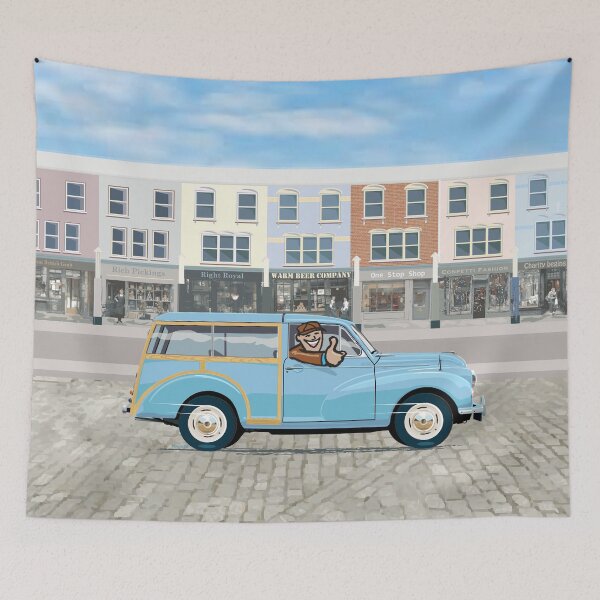 Item preview, Morris Minor Traveller in Bermuda Blue designed and sold by Bigs66.