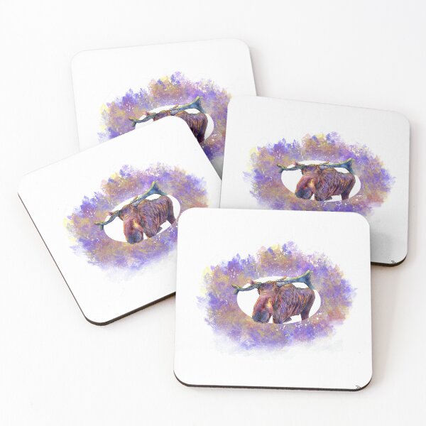 Item preview, Vibrant kind moose designed and sold by Pauletart.