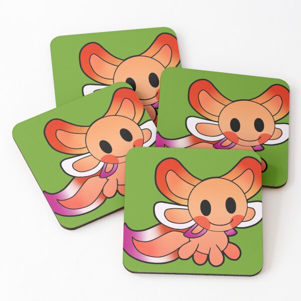 Item preview, Lesbian Pride Axolotl  | Gift Perfect designed and sold by Kelsey Debbie.
