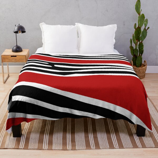Item preview, Red abstract shapes with zebra print decoration designed and sold by BattaAnastasia.
