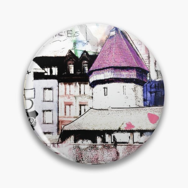 Item preview, Lucerne Urban Pop Art, Switzerland, City, Shabby Scribble, Modern Art Downtown designed and sold by ExquisiteShots.