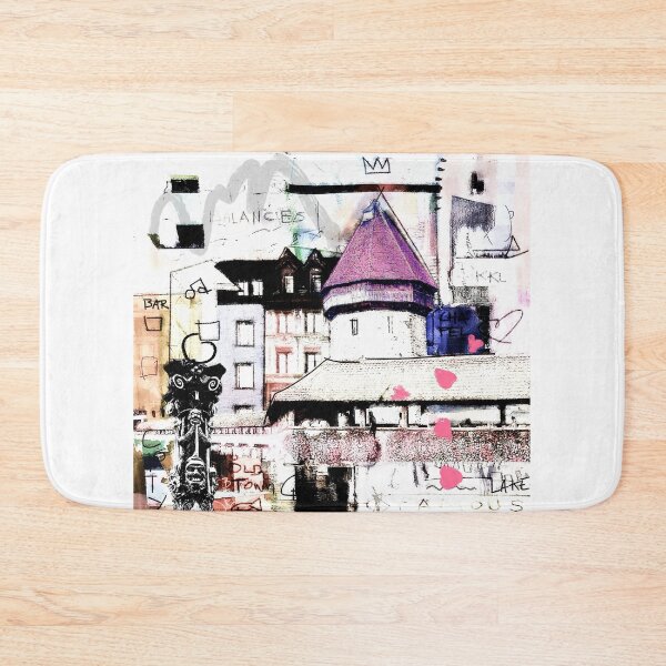 Item preview, Lucerne Urban Pop Art, Switzerland, City, Shabby Scribble, Modern Art Downtown designed and sold by ExquisiteShots.