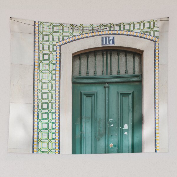 Item preview, Green Door in Lisbon designed and sold by hellotwiggs.