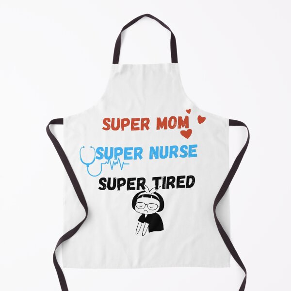 Artikelvorschau, Super Mama Super Krankenschwester Super müde - zuordenbarer Druckaufkleber entworfen und verkauft von ThousandAutumns.