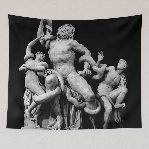 Item preview, Laocoon Greek Sculpture Over Black designed and sold by DFLC Prints.