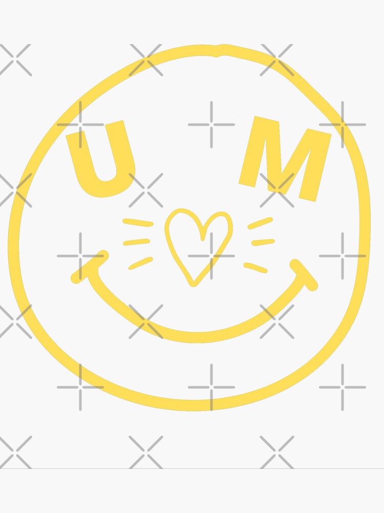 "Michigan Smiley Face" Sticker by ucinelm Redbubble