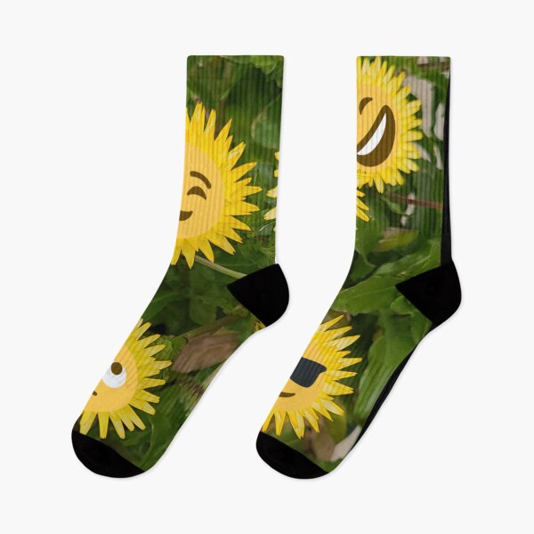 Artikelvorschau, Goofy gelbe Emoji-Blumengesichter entworfen und verkauft von Twittlefish.