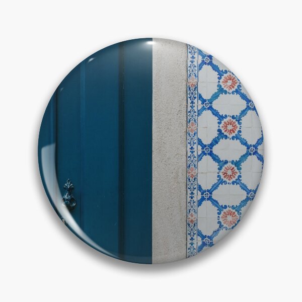 Item preview, Blue Door with Blue Tile Azulejos in Lisbon designed and sold by hellotwiggs.