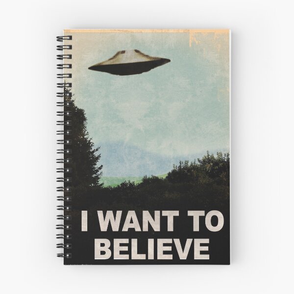 Item preview, I Want To Believe X-Files Rustic Poster designed and sold by Nerd Shizzle.
