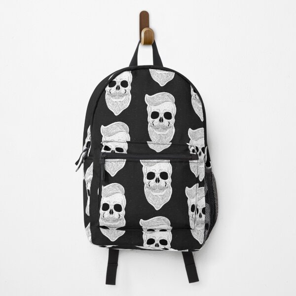 Item preview, groomed skull with beard designed and sold by Sya Prints.
