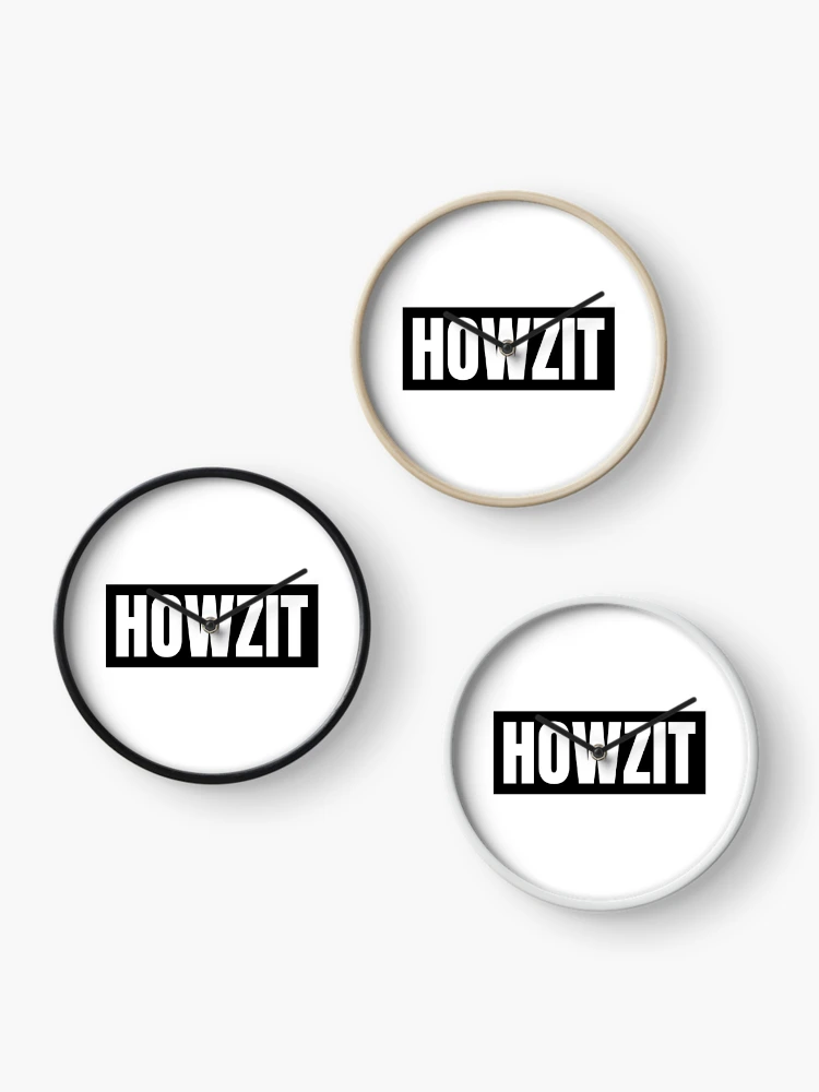 Thumbnail 3 of 4, Clock, Howzit designed and sold by ProfusionPro.