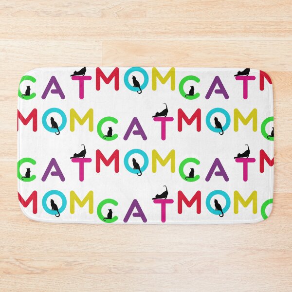 Item preview, Funny Cat Mom Rainbow Typography Design designed and sold by adriana-holmes.