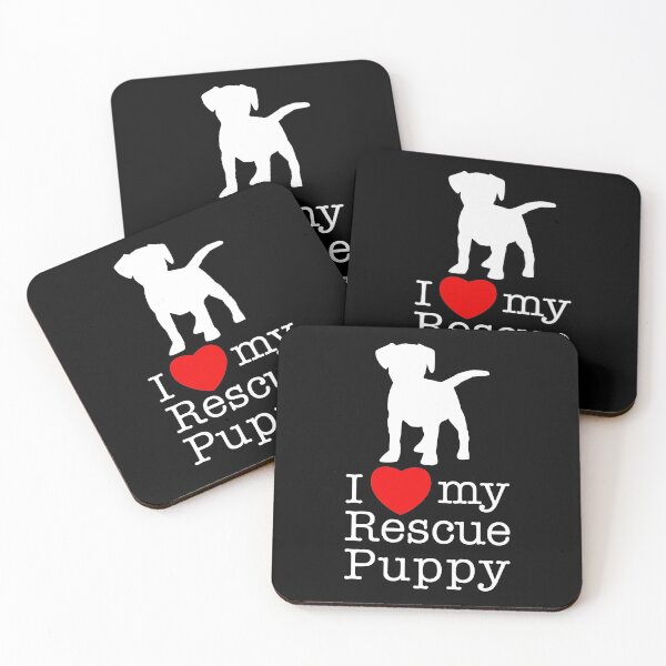 Item preview, I Love My Rescue Puppy - Adopt a Rescue Dog Lovers designed and sold by Marc Scott-Parkin.