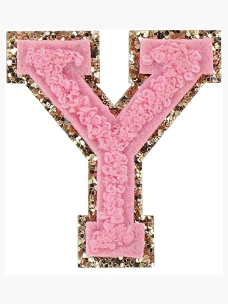 Letter Y Uppercase Hot Pink Mint Stickers, Magnet