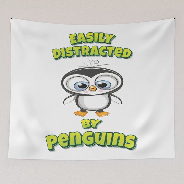Item preview, Easily Distracted By Penguins designed and sold by ProjectX23.