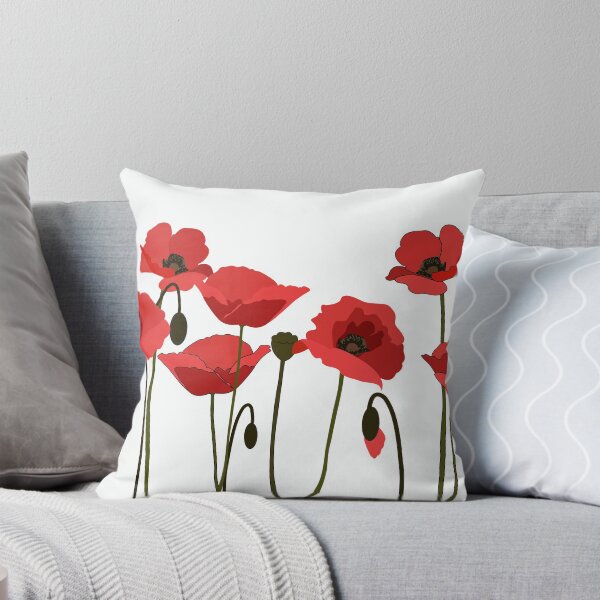 Item preview, Red Poppies flowers designed and sold by IncognitobyE.