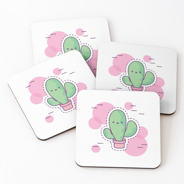 Item preview, Japanese Kawaii Cute Smiley Face - Cactus designed and sold by crazycollective.