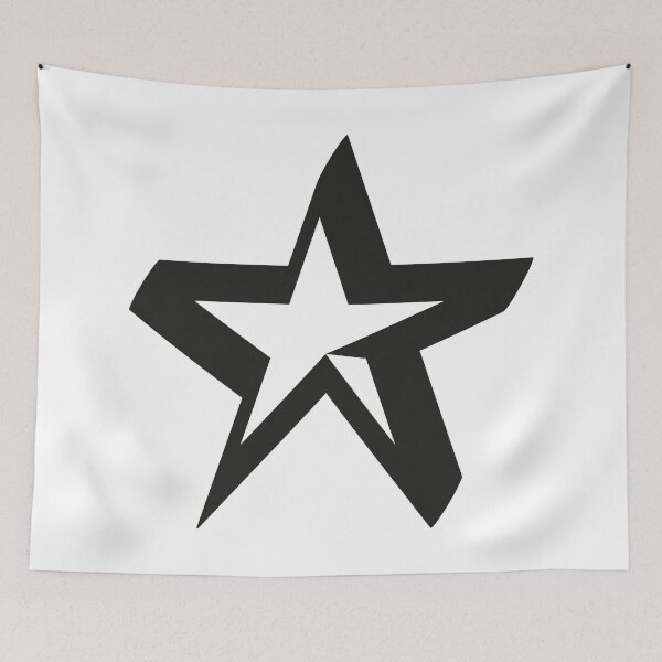 Item preview, STAR Distorted - Black Minimalistic Vector Art designed and sold by in-vectors.