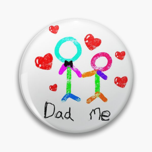 Item preview, Dad and Me told love dad, with doodle kid hand drawing a colorful crayon. designed and sold by little-monkey-s.