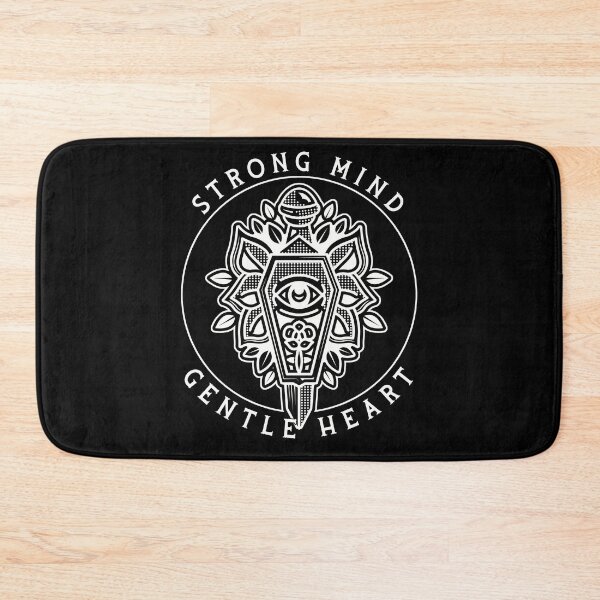 Item preview, Strong Mind, Gentle Heart, Traditional Coffin& Dagger Tattoo Design designed and sold by Proverbial Wisdom Design.