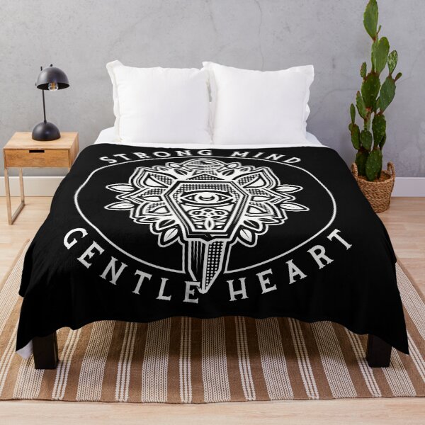 Item preview, Strong Mind, Gentle Heart, Traditional Coffin& Dagger Tattoo Design designed and sold by Proverbial Wisdom Design.