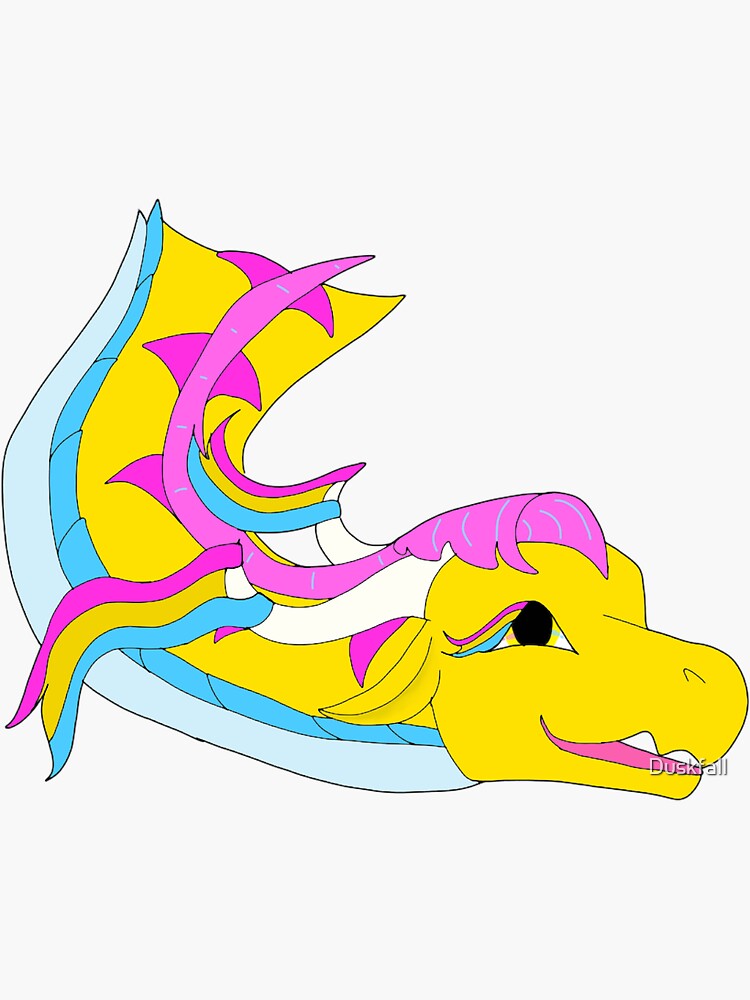 Pansexual Pride Dragon Sticker For Sale By Duskfall Redbubble