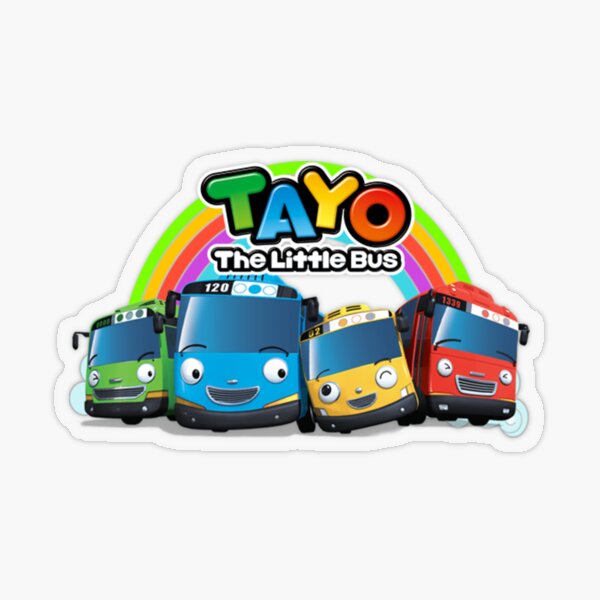 Tayo the City Bus Sticker for Sale by cowtownCOWBOY