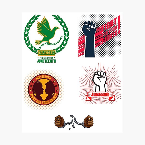 Item preview, Juneteenth Celebrate Freedom Sticker Pack designed and sold by ecdato.