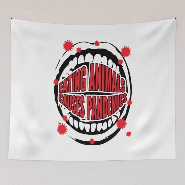 Item preview, Eating Animals Causes Pandemics designed and sold by sam0471.