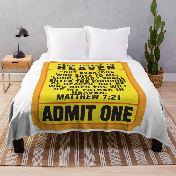 Item preview, Matthew 7:21 Your Ticket To Heaven designed and sold by plushism.