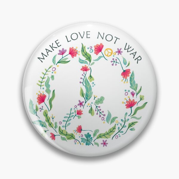 Item preview, make love not war designed and sold by Sya Prints.