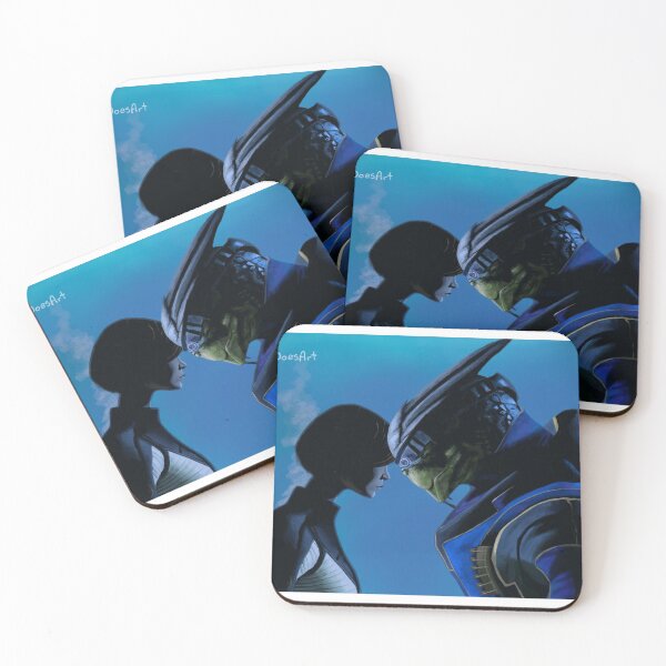 Item preview, Garrus and Shepard Print designed and sold by Elina On Twitch.